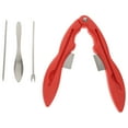 Tersarium 1 Set Stainless Steel Crab Eating Tool Crab Crackers And