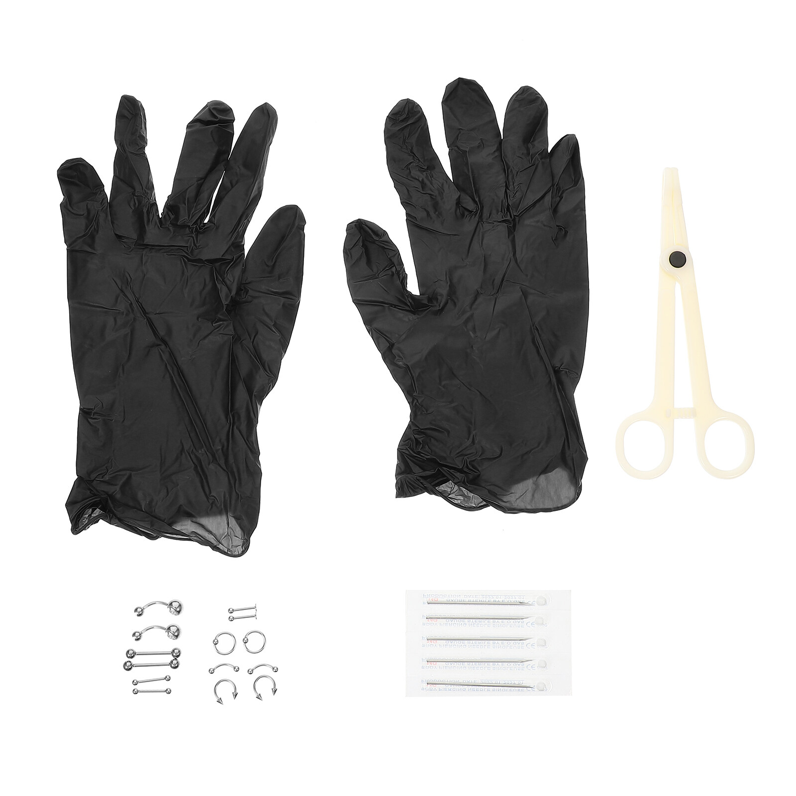 Tersarium 1 Set of Professional Body Piercing Kit Stainless Steel