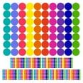 Tersarium 10 Sheets Adhesive Circle Coding Labels Dot Label Stickers