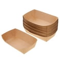 Tersarium 100Pcs Oneoff Paper Food Holder Trays Oil Proof Snack