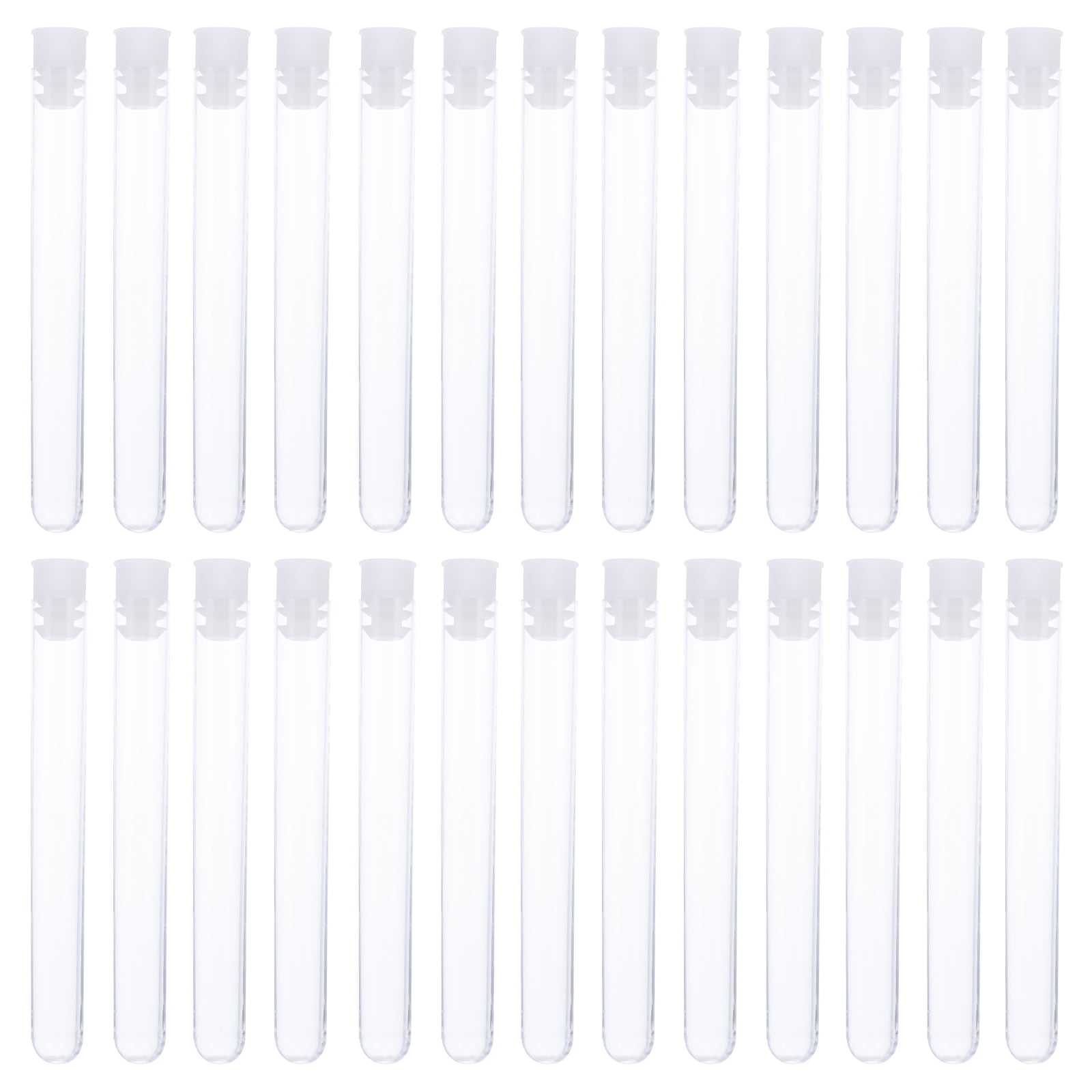 Tersarium 100pcs Plastic Test Tubes Science Laboratory Tubes