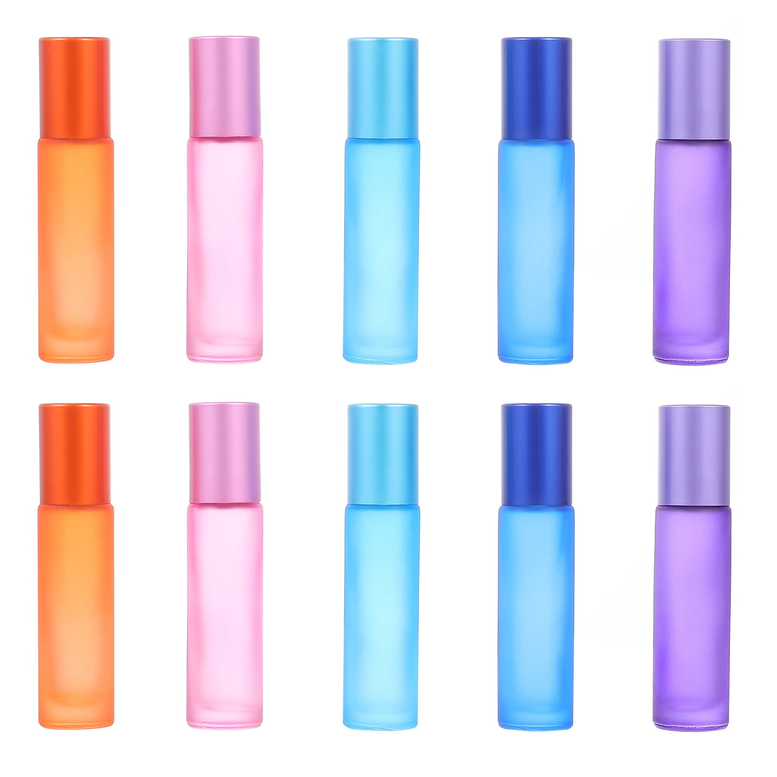 Tersarium 10Pcs Refillable Glass Roller Bottles Roll On Bottles Glass