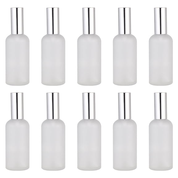 Tersarium 10pcs 100ml Fine Mist Spray Bottles Lotion Bottles Pump Bottles Grinding Dispenser Bottles for Emulsion Shampoo (Transparent)