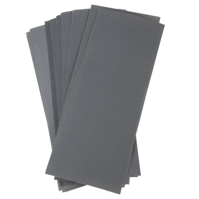 Tersarium 12 Sheets Abrasive Dry Wet Sandpaper Sheets Assorted Grit