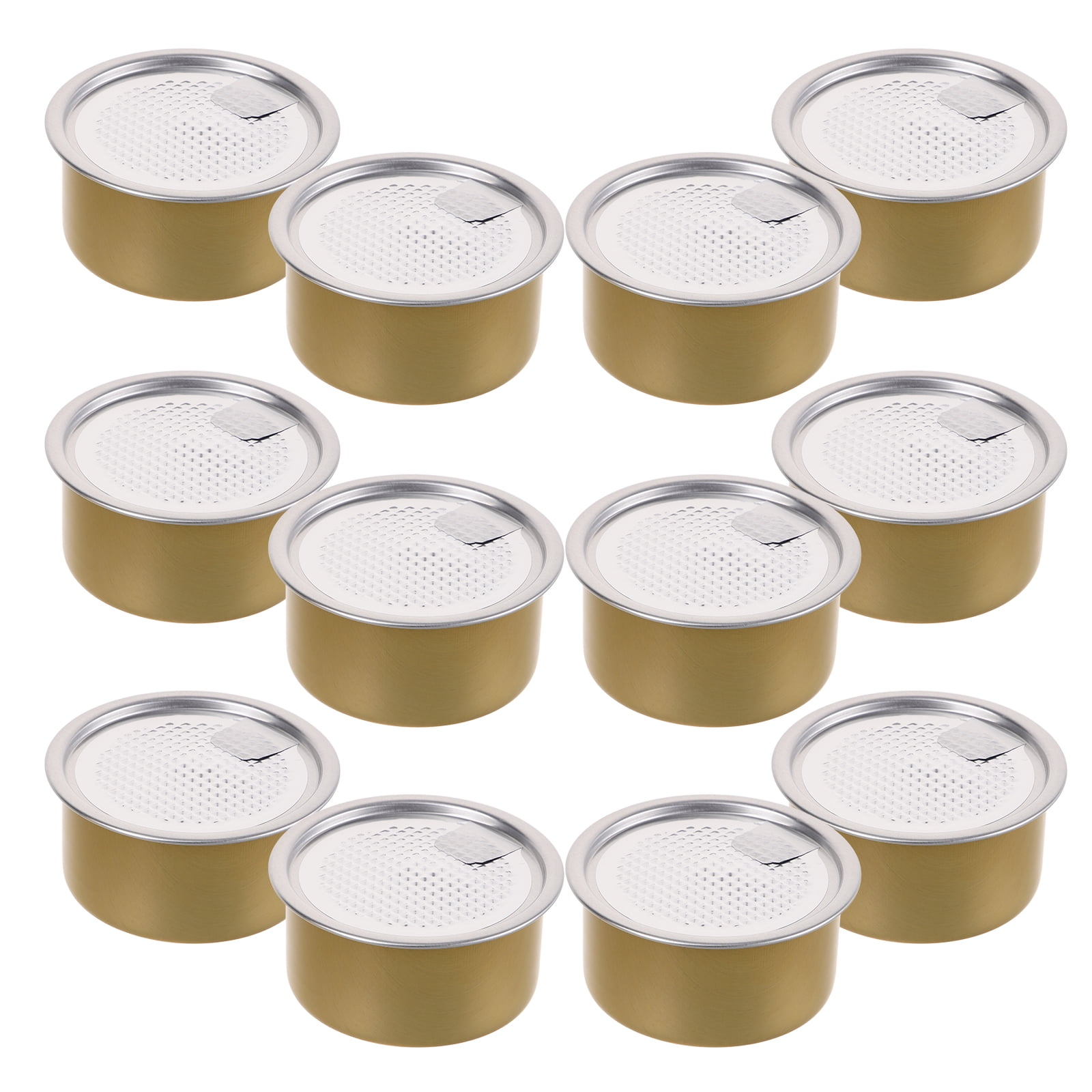 Tersarium 12pcs Empty Pet Food Can Snack Containers Pet Food Can Tin