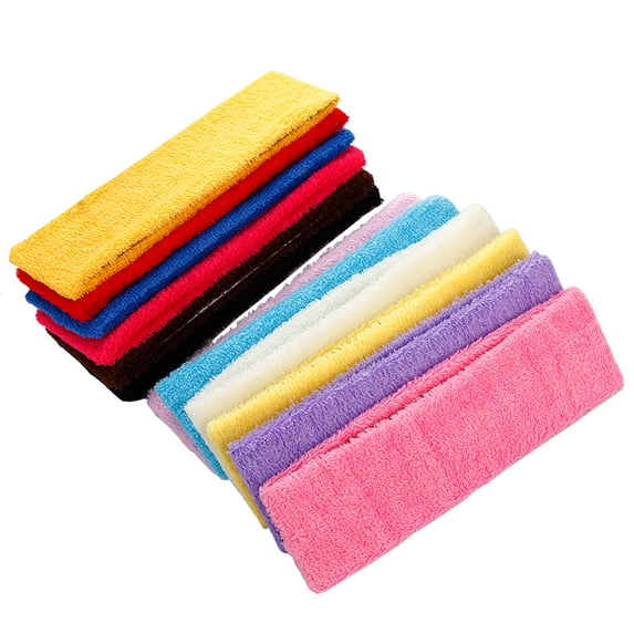 Tersarium 12pcs Hair Bands Colorful Headband Sports Sweat Absorb Headwear Yoga Running Headwrap Hair Accessory for Women Girls (Mixed Color)