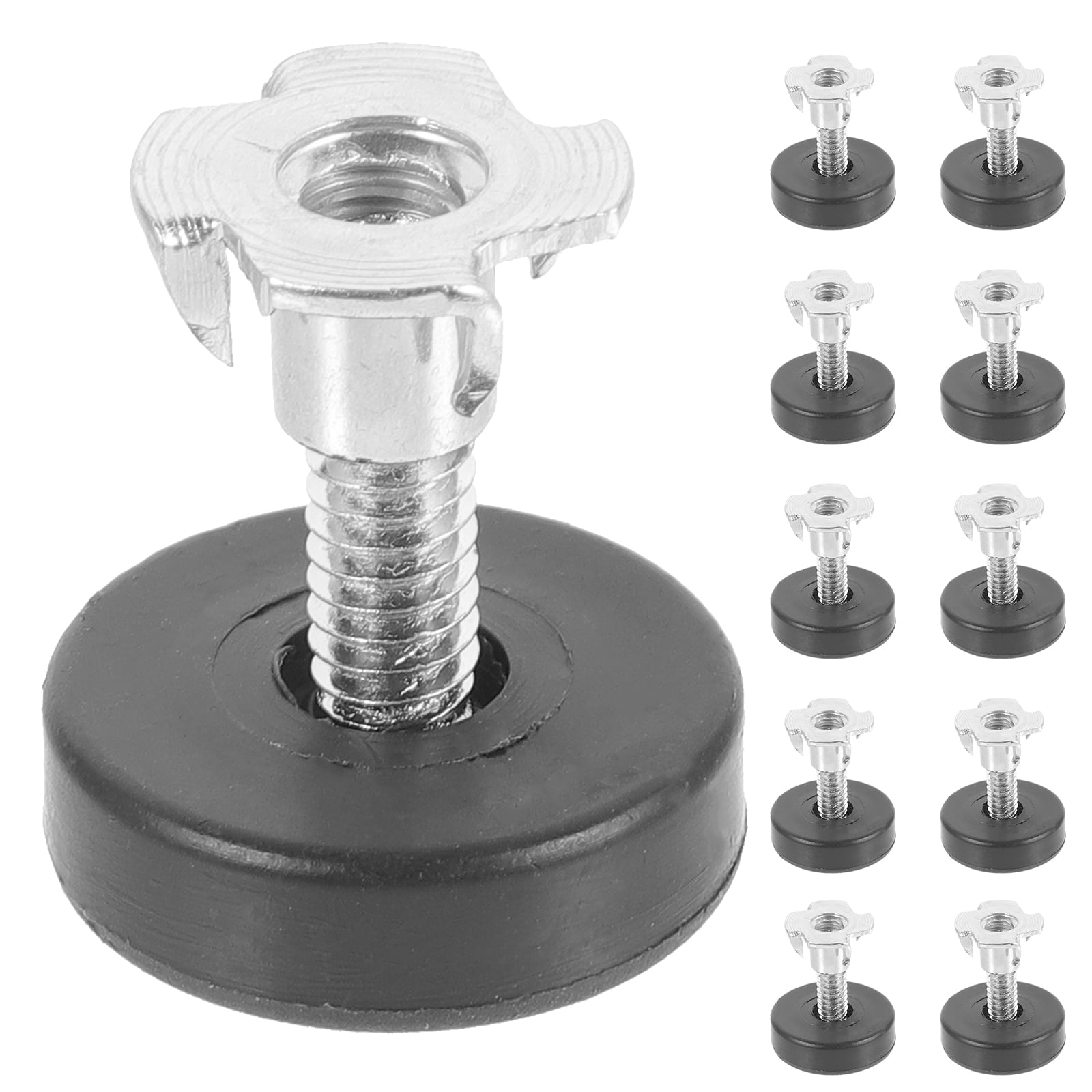 Tersarium 12pcs Screw In Furniture Feet Adjustable Furniture Feet Levelers for Furniture Chairs
