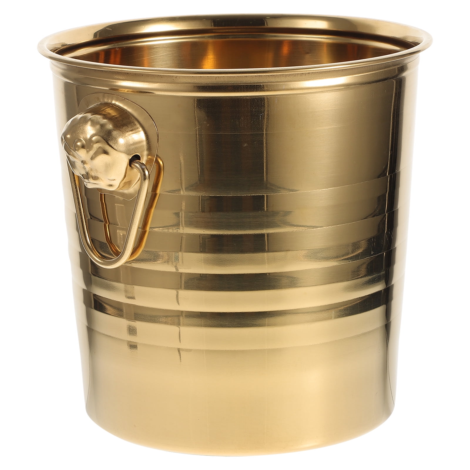 Tersarium 1PC 5L Stainless Steel Ice Bucket Thick Tiger Head Ice Bucket