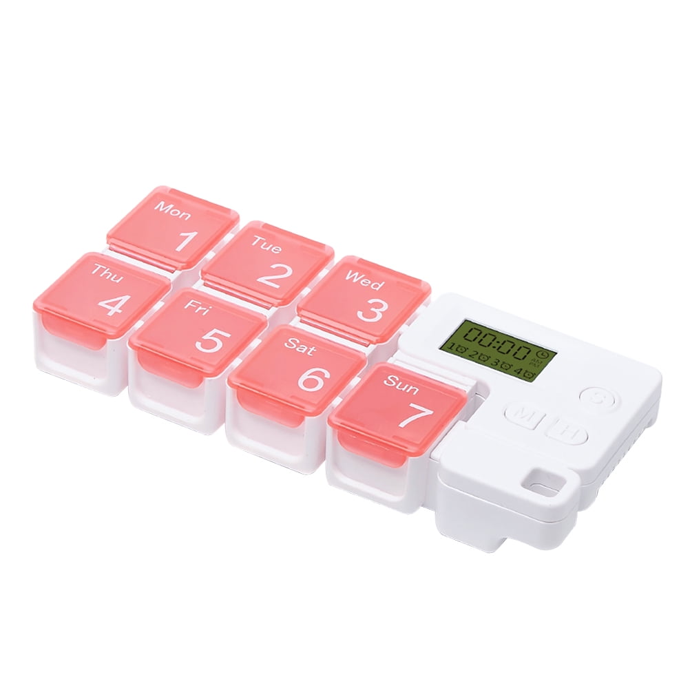 Tersarium 1PC 7 Compartments Pill Box Portable Combination Timing