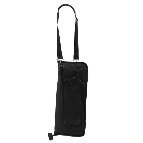 Tersarium 1Pc One Shoulder Drumstick Storage Bag Large Capacity Storage Bag (Black)