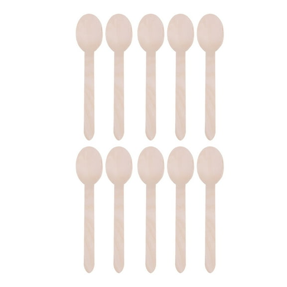 Tersarium 20pcs DIY Wooden Spoons Semi-finished Products Handmade Long Spoon for Craft Painting