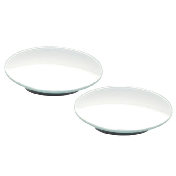 Tersarium 2Pc Single Small Circular Mirror Adjustable Automobile Car Door Mirror Wide Field Rearview Assistant Mirror without Rim Glass