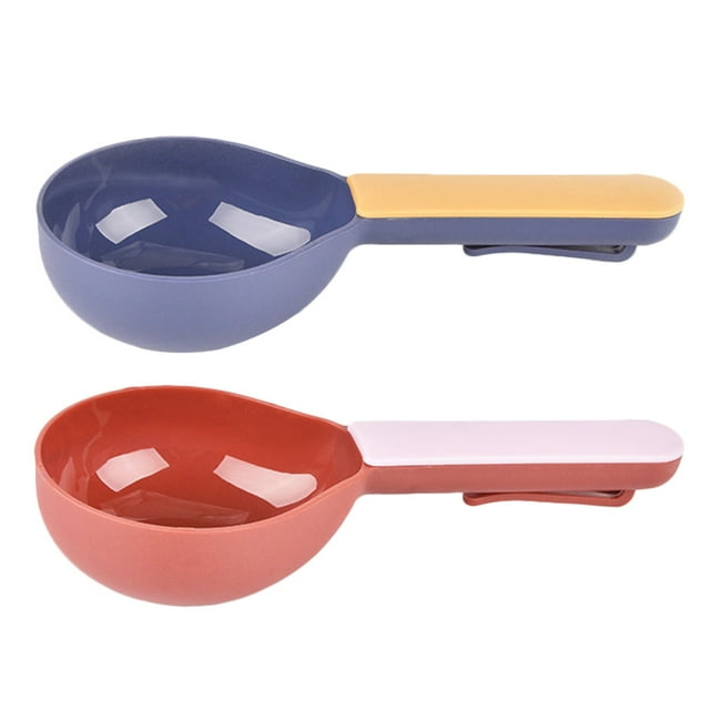 Tersarium 2Pcs Dog Cat Food Shovels Pet Food Scoops Useful Feeder Tools Mini Scoops