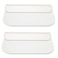Tersarium 2pcs Small Wall Shelf Foldable Plastic Floating Shelf Display