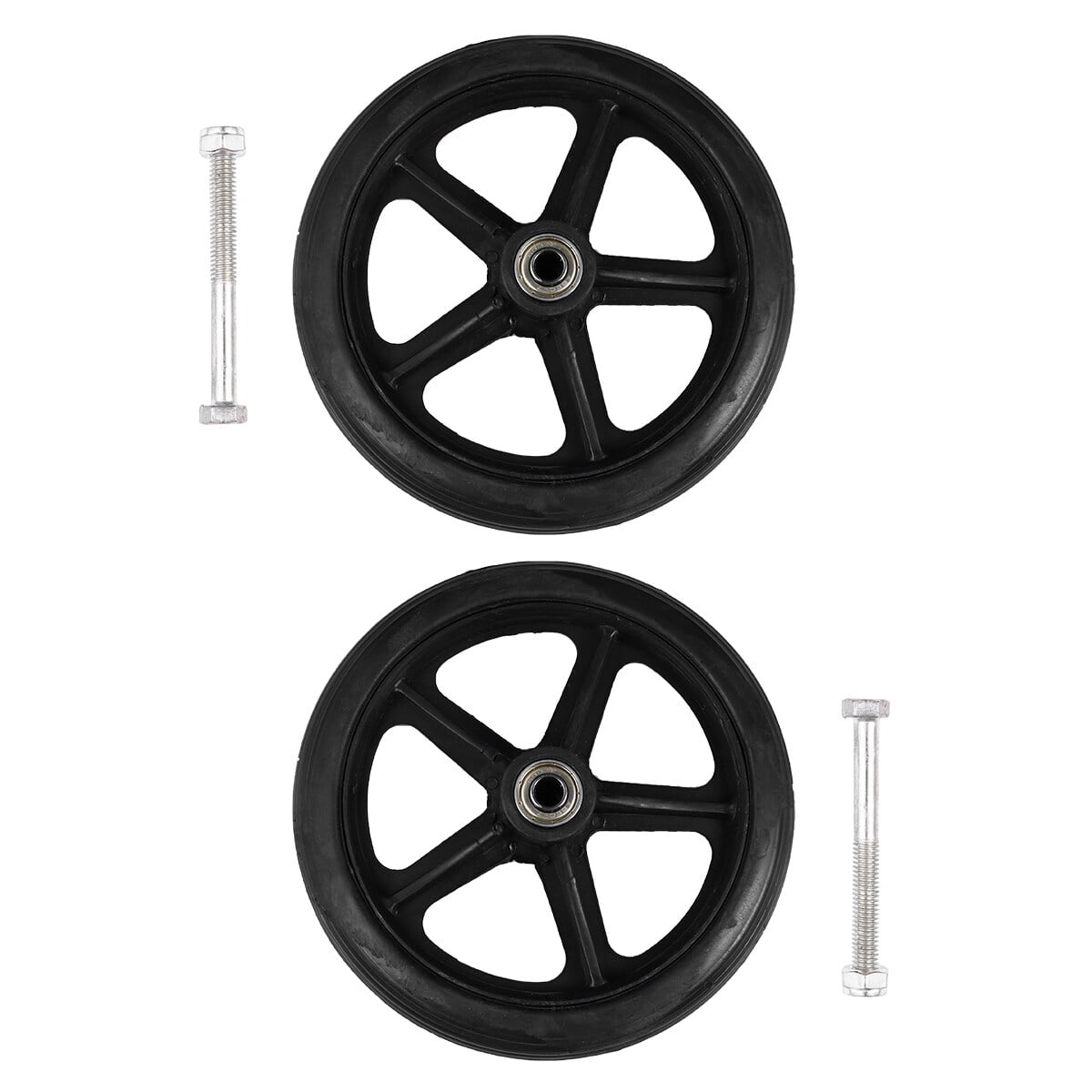 Tersarium 2pcs Wheelchair Front Wheel 7 Inch Manual Wheelchair Front