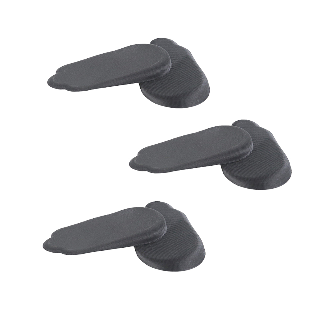 Tersarium 3 Pairs of Plantar Arch Pads Foot Support Pad XO Shape Leg Correction Insoles Flat Foot Corrector Black