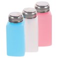 Tersarium 3Pcs Push Down Alcohol Bottles Empty Dispenser for Nail