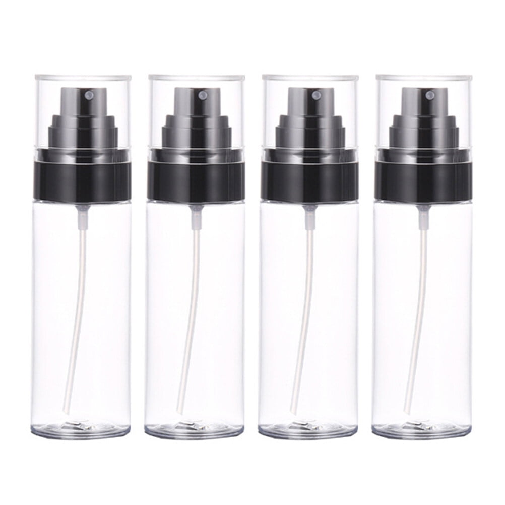 Tersarium 4PCS 80ML Press Spray Bottles Plastic Empty Refillable Pump