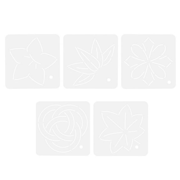 Tersarium 5 Pcs Acrylic Quilting Template Ruler Sewing Patchwork Ruler DIY Sewing Supplies