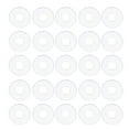 Tersarium 50pcs Clear Plastic Replacement Washers Flat Washers for