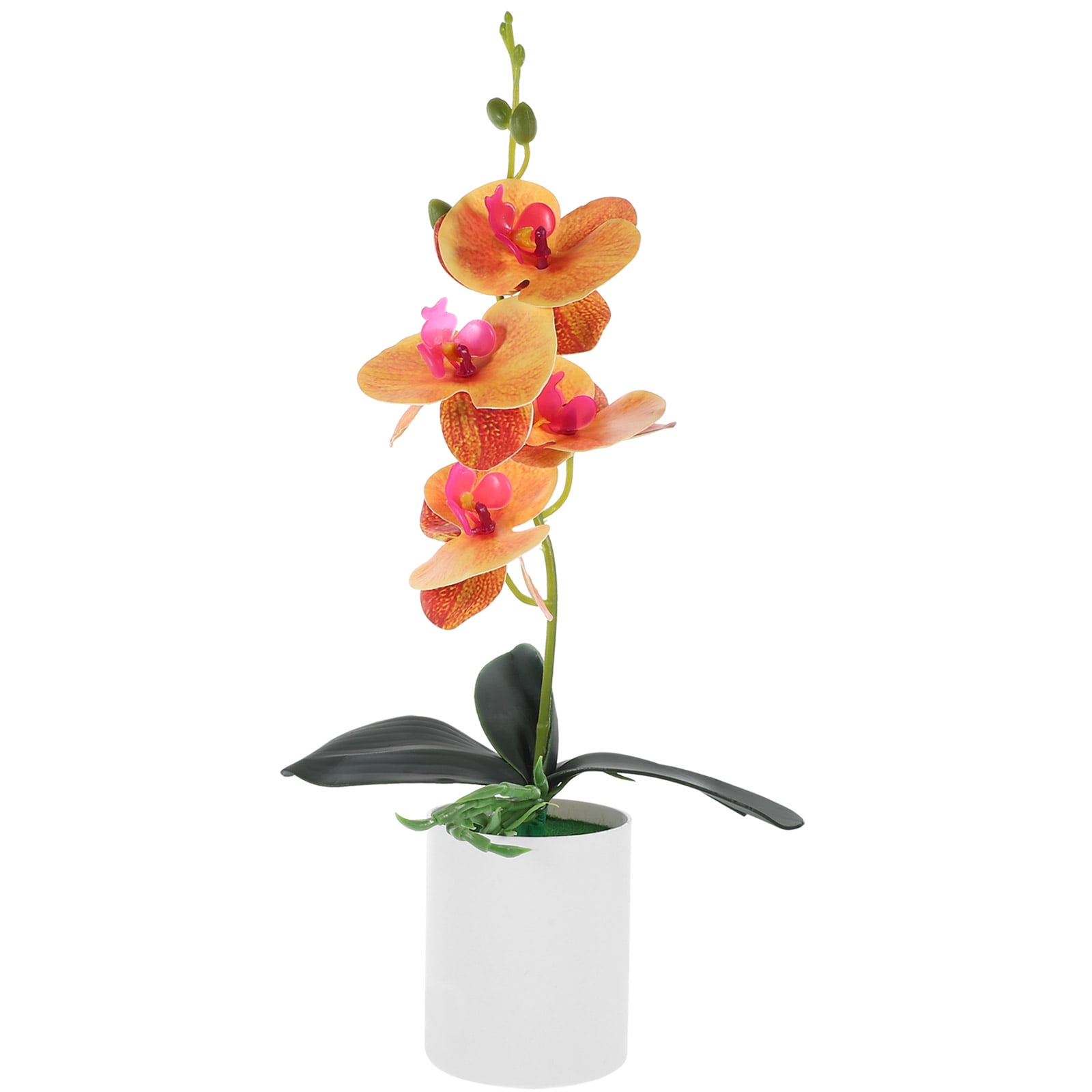 Tersarium Artificial Potted Flower Orchid Tabletop Artificial Potted