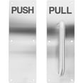 Tersarium Commercial Door Push Pull Plate Warehouse Door Pull Stainless