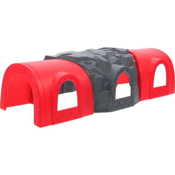 HEATSHAKING Train Tunnel Toy Red Plastic 1Pack 12.6X5.7X3.5in