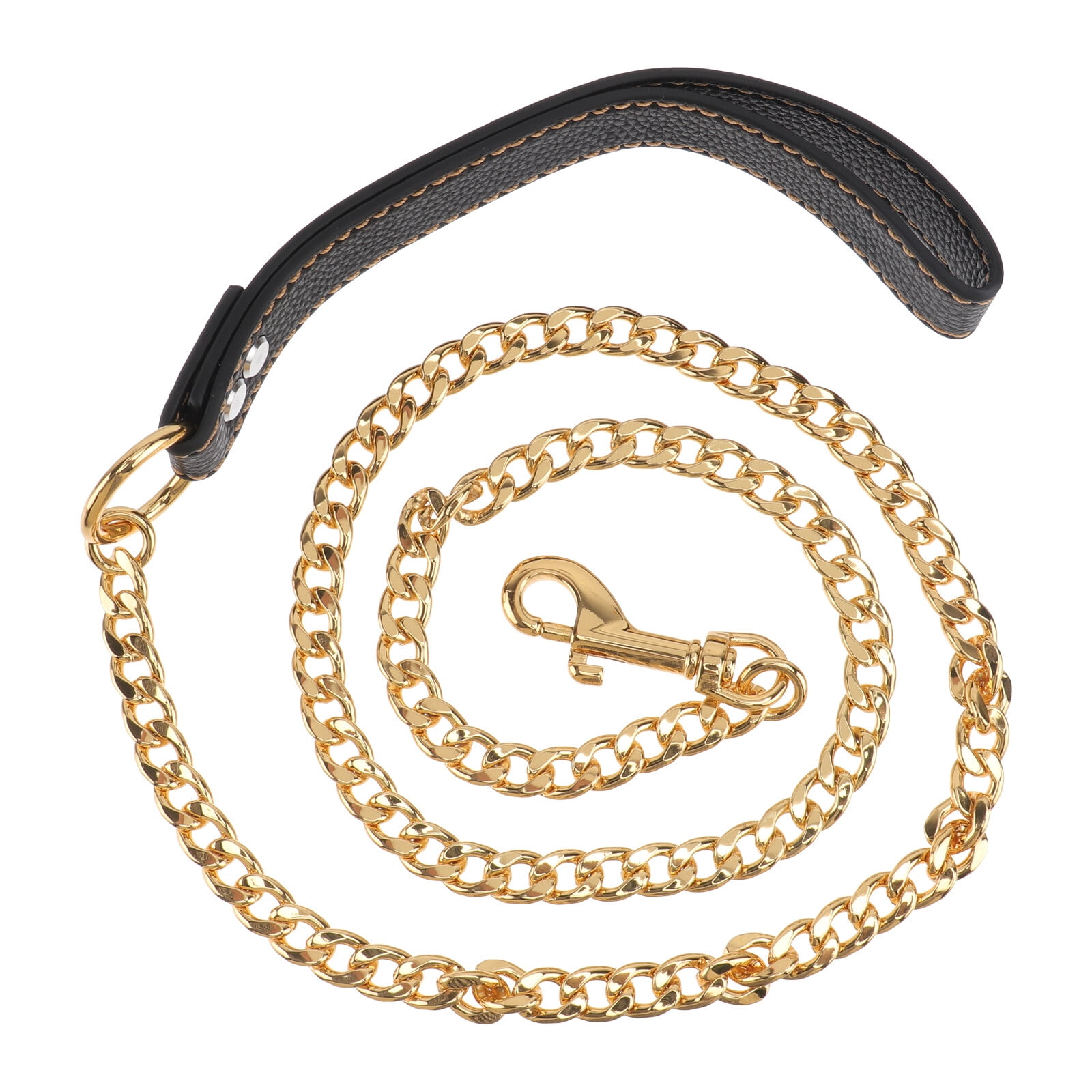 Tersarium Golden Stainless Steel Rope for Dogs Walk and Control Dog