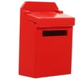 Tersarium Mini Mailbox Model Miniature Mailbox Figurine Tiny Wooden Mailbox Mini House Mailbox