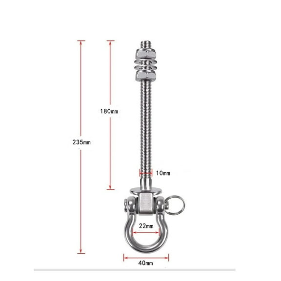 Tersarium Mount Ceiling Swivel Hook Porch Swing Hanger Heavy Duty Ceiling Hanging Hook Hammock Hanging Accessory Hammock Hanger