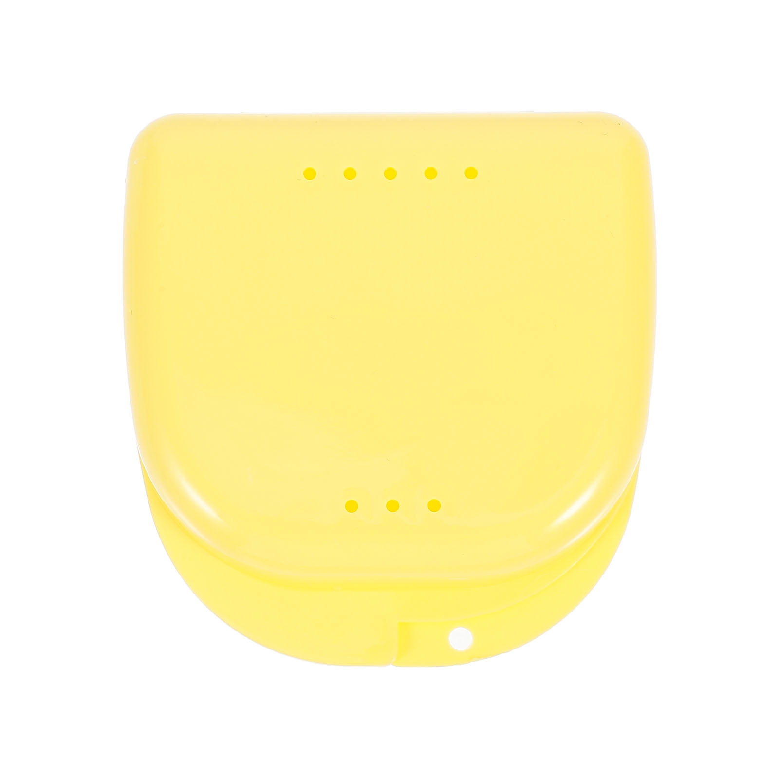 Tersarium Retainer Case With Vent Holes and Hinged Lid Snaps Mouth