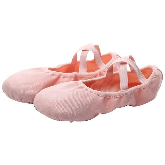 Tersarium Skin Color Sole Ballet Dance Shoes Ballet Practice Shoes Cross Elastic Band Dance Gymnastics Yoga Shoes for Adult- Size 42