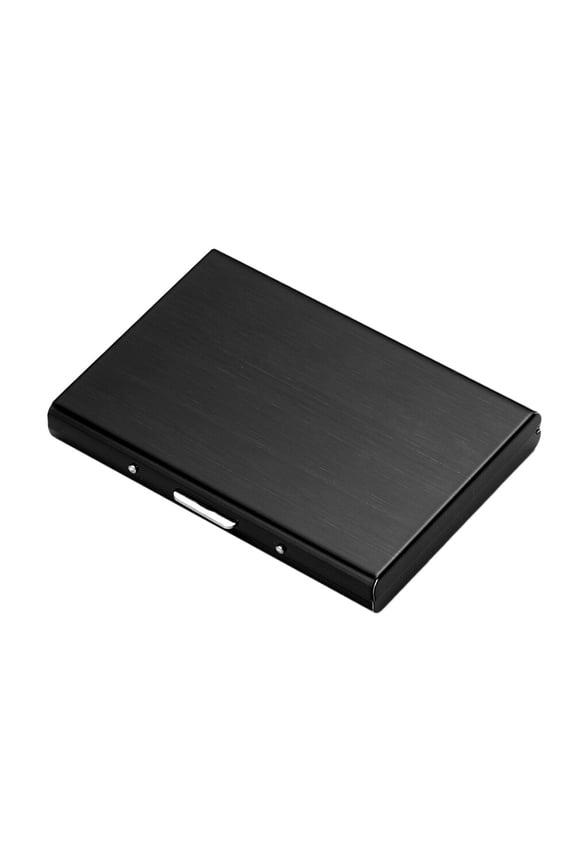 Stainless Steel Business Holder Metal Business Case Name Case Credit Carrier for Men(Black)
