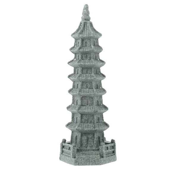 Tersarium Tower Statue Pagoda Decor Garden Statue Landscaping Adornment Garden Decoration for Office Home Desktop Ornaments Figurines