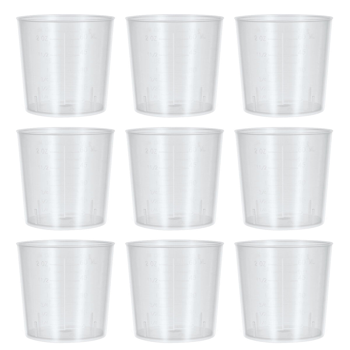 Tersarium ULTNICE 25PCS 60ml Plastic Measuring Cup Kitchen Cups Baking