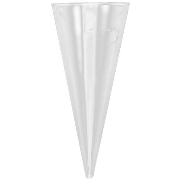 Tersarium Wall Mounted Glass Cone Shape Vase Wall Hanging Hydroponic Plant Container