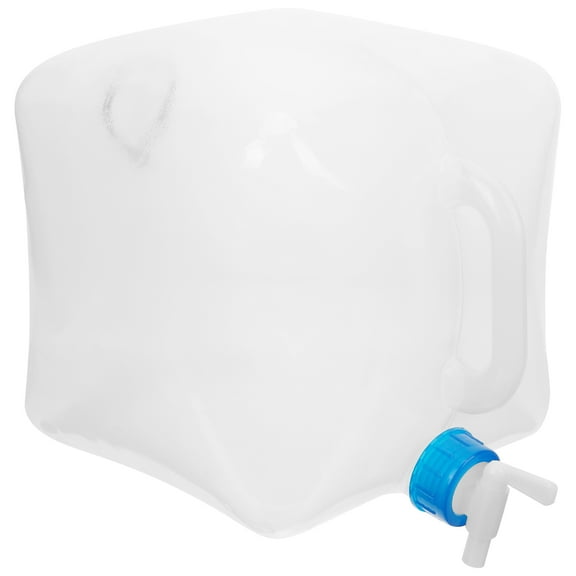 HEATSHAKING Camping Water Container Large Capacity Water Storage Bag Transparent Ldpe 1Pcs