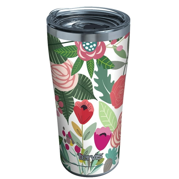 Tervis 20 oz Budding Bliss Multicolored BPA Free Double Wall Tumbler