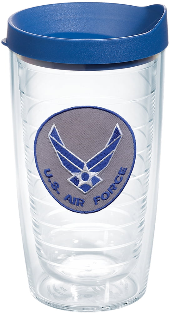 Tervis Air Force Tumbler - 16oz Insulated Travel Mug, Keeps Drinks Hot & Cold, Made In USA