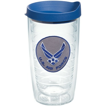 Tervis Air Force Logo Emblem Made in USA Double Walled  Insulated Tumbler Travel Cup Keeps Drinks Cold & Hot, 16oz, Classic