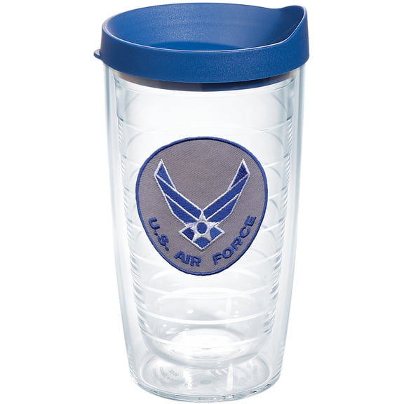 Tervis Air Force Logo Emblem Made in USA Double Walled  Insulated Tumbler Travel Cup Keeps Drinks Cold & Hot, 16oz, Classic