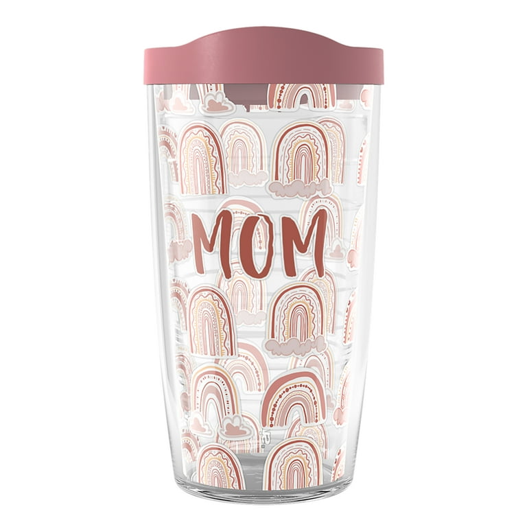 Tervis BOHO Rainbow Mom Made in USA Double Walled Insulated Tumbler Travel  Cup Keeps Drinks Cold & Hot, 16oz, Mom 