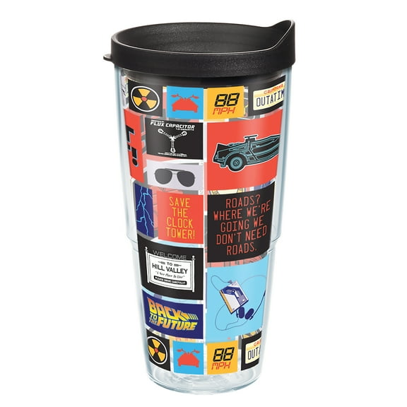Tervis  Back to the Future Made in USA Double Walled Insulated Travel Tumbler, Classic 24oz
