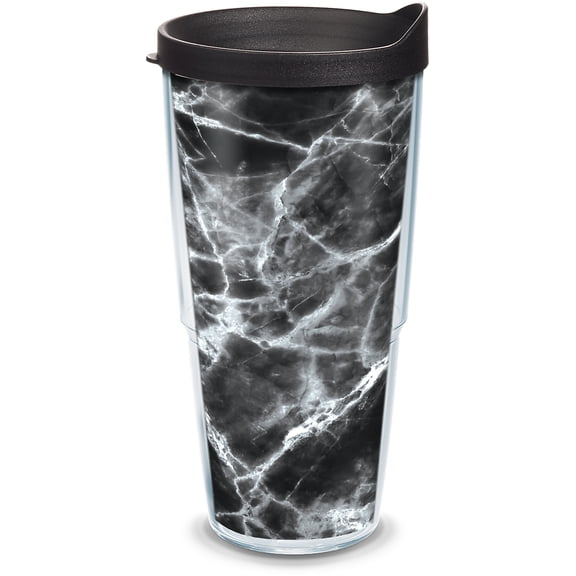 Tervis Black Marble Double Wall Insulated Tumbler 24 Ounce