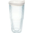 thumbnail image 1 of Tervis  Clear & Colorful Lidded Made in USA Double Walled Insulated Travel Tumbler, Clear Lid 24oz, 1 of 9