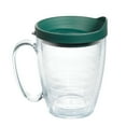 thumbnail image 1 of Tervis  Clear & Colorful Lidded Made in USA Double Walled Insulated Travel Tumbler, Hunter Green Lid - 16oz Mug, 1 of 9