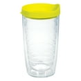 thumbnail image 1 of Tervis Clear & Colorful Lidded Made in USA Double Walled  Insulated Tumbler Travel Cup Keeps Drinks Cold & Hot, 16oz, Neon Yellow Lid, 1 of 7