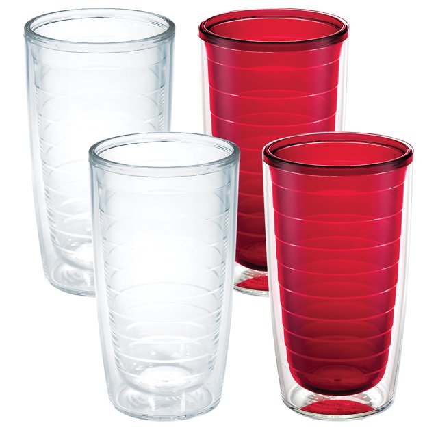 Tervis Clear & Colorful Tabletop Made in USA Double Walled Insulated Tumbler Travel Cup Keeps