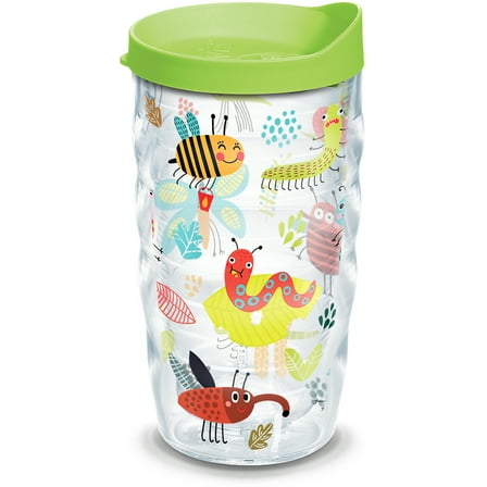 Tervis Cool Bugs Made in USA Double Walled  Insulated Tumbler Travel Cup Keeps Drinks Cold & Hot, 10oz Wavy, Classic