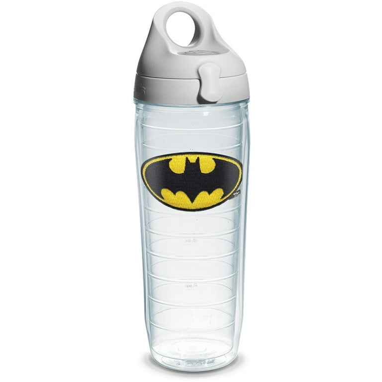 DC Comics Batman Bat Chest Logo Plastic Flip Top Water Bottle